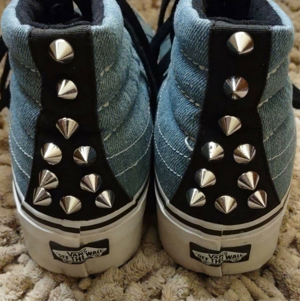 Spike platform vans shoes w7